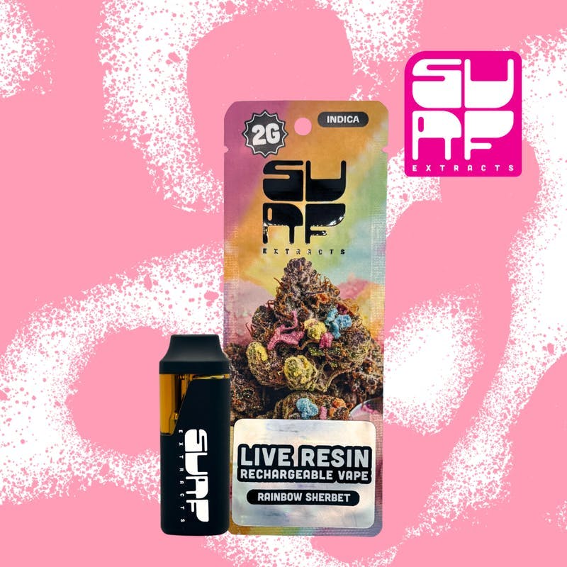 Surf Extracts | Rainbow Sherbet | Live Resin Disposable | 2g by Surf Extracts