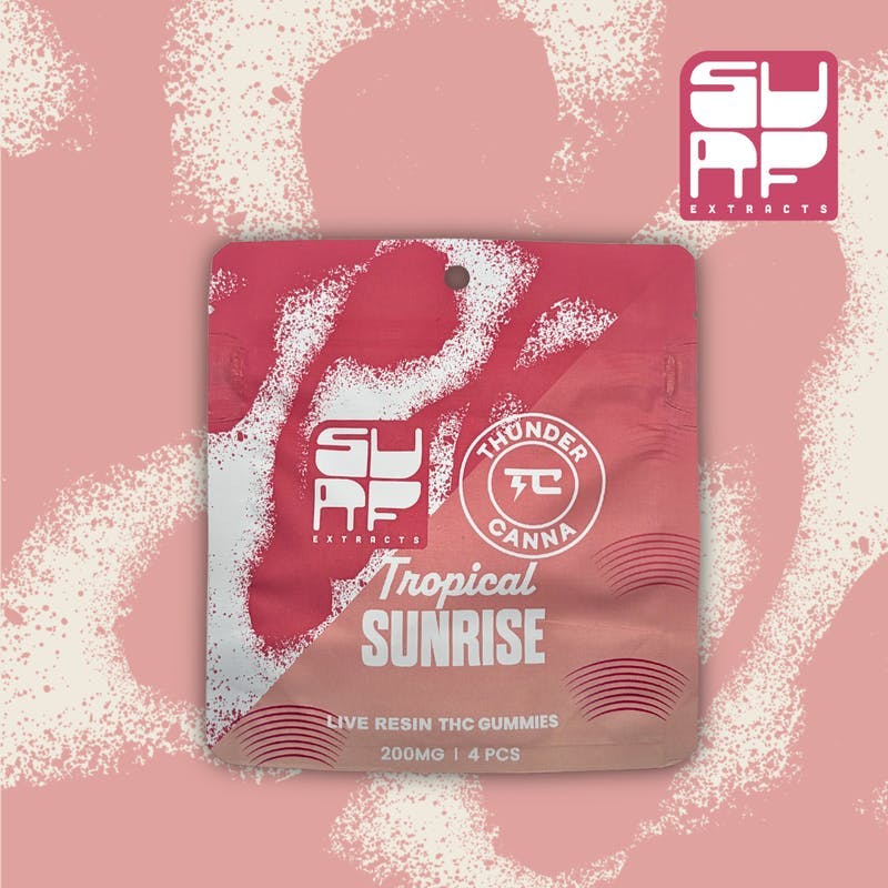 Surf Extracts | Tropical Sunrise | Gummies | 200mg | 4ct | 50mg/ea by Surf Extracts