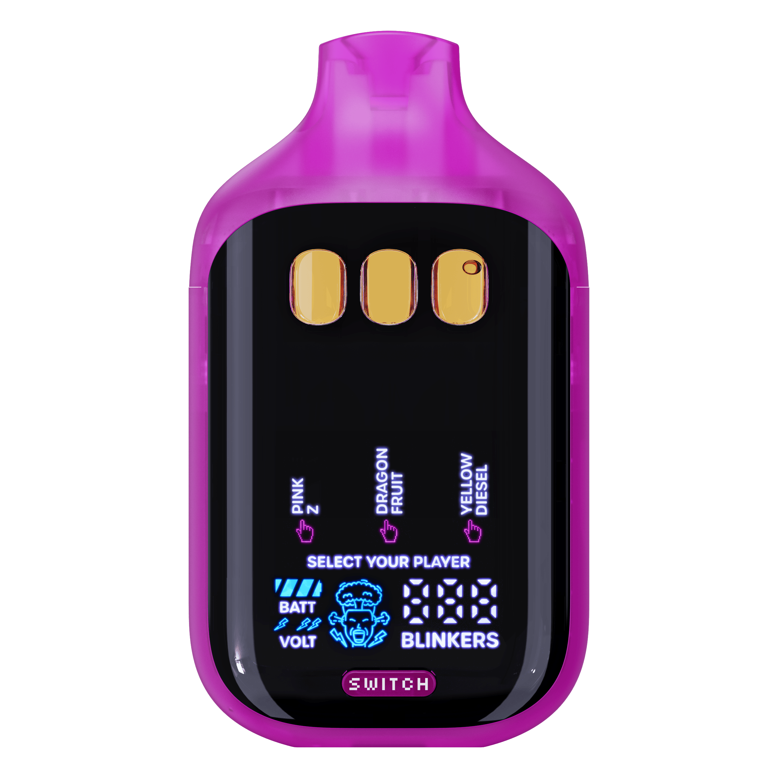 Pink-Z + Dragon Fruit + Yellow Diesel · V5 Disposable