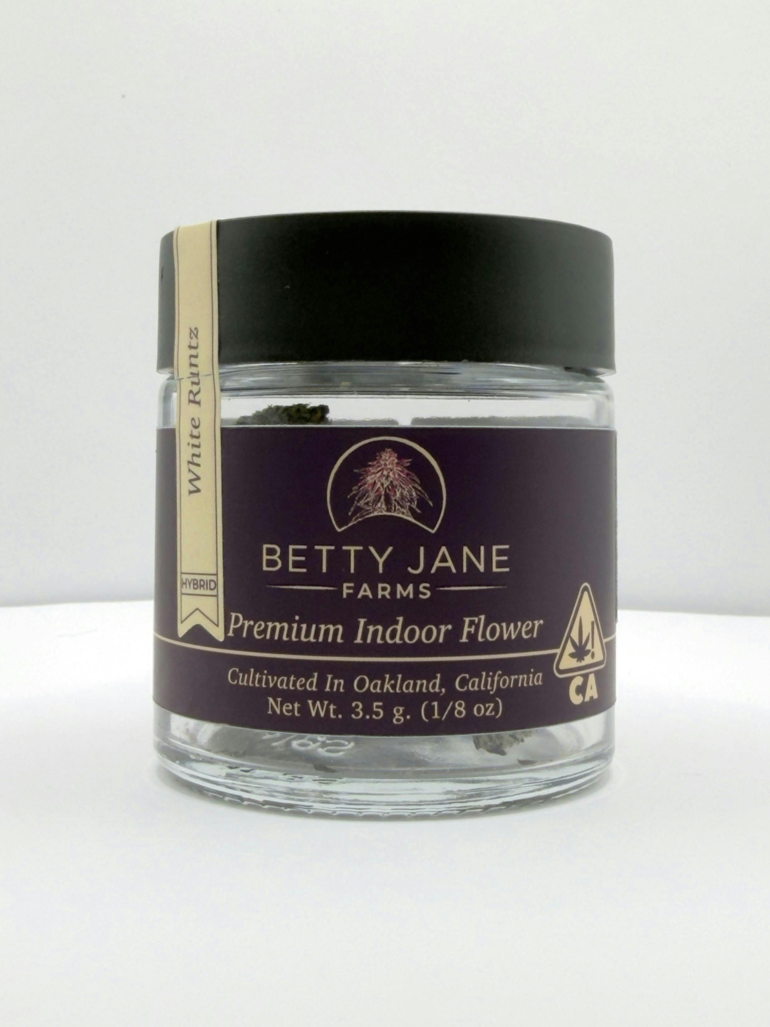 Betty Jane Farms | White Runtz | Big Buds | 3.5g