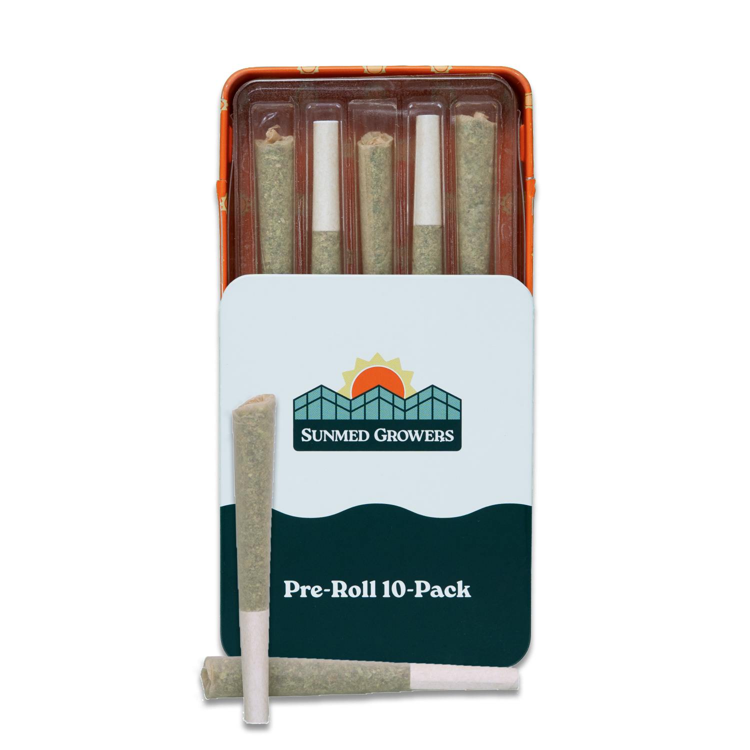 Gush Mints Pre Roll 5g/10 Pack Tin by SunMed Growers