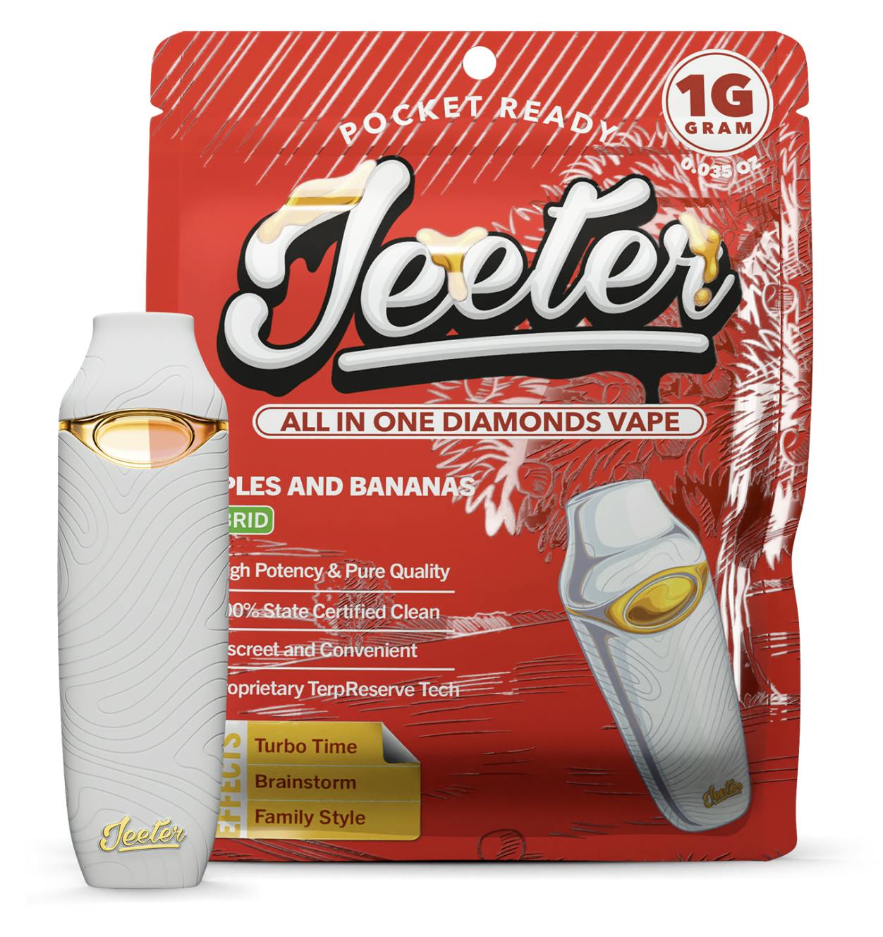 Jeeter | Apples and Bananas | Diamonds Disposable | 1g by Jeeter