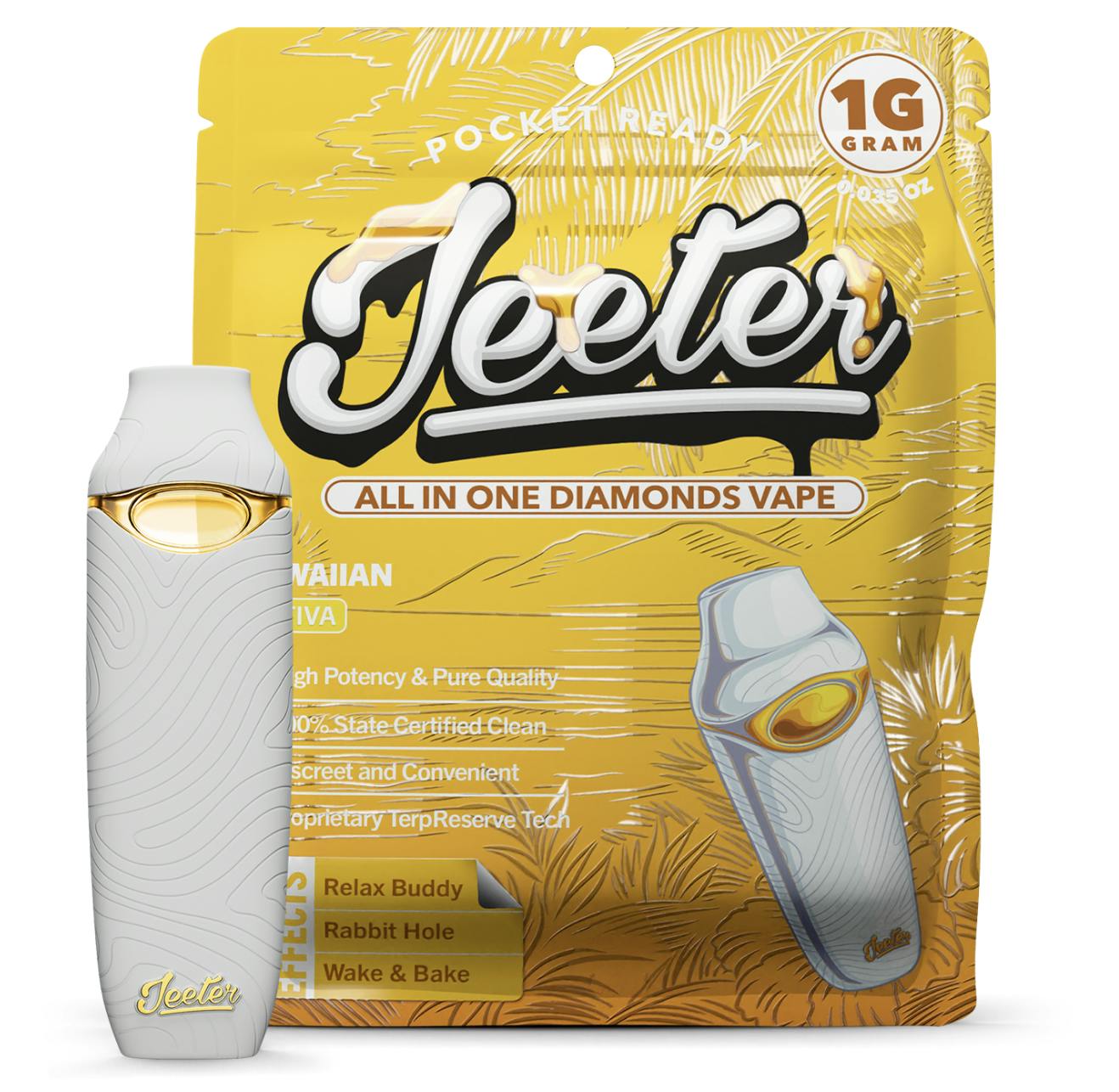 Jeeter | Hawaiian | Diamonds Disposable | 1g by Jeeter