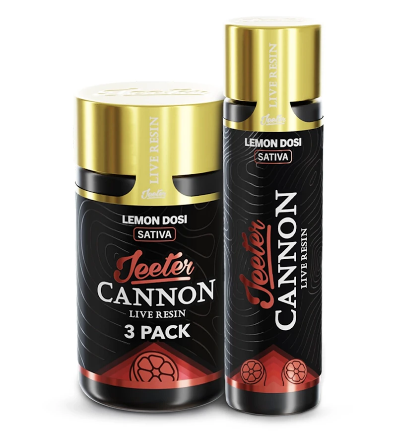 Jeeter Lemon Dosi · Live Resin Cannon · Infused Joint · 1.3g, Infused Pre-Rolls