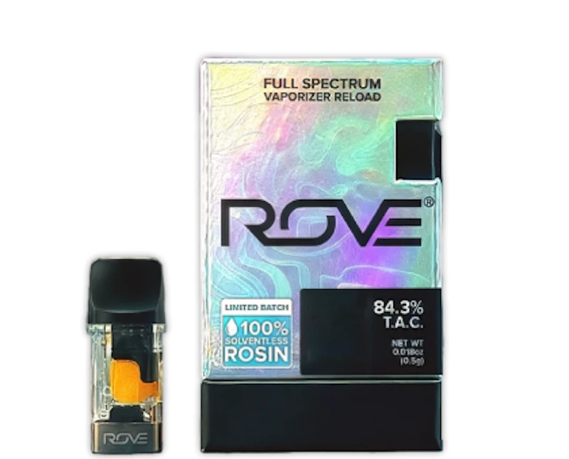 Rove SFV OG Kush · Live Rosin Reload, Cartridges