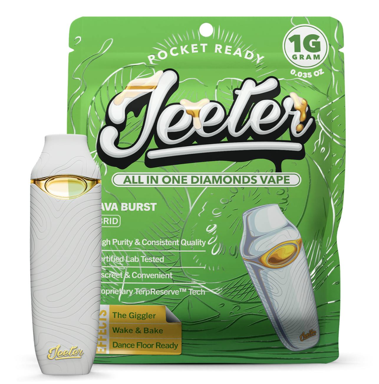 Jeeter | Guava Burst | Diamonds Disposable | 1g