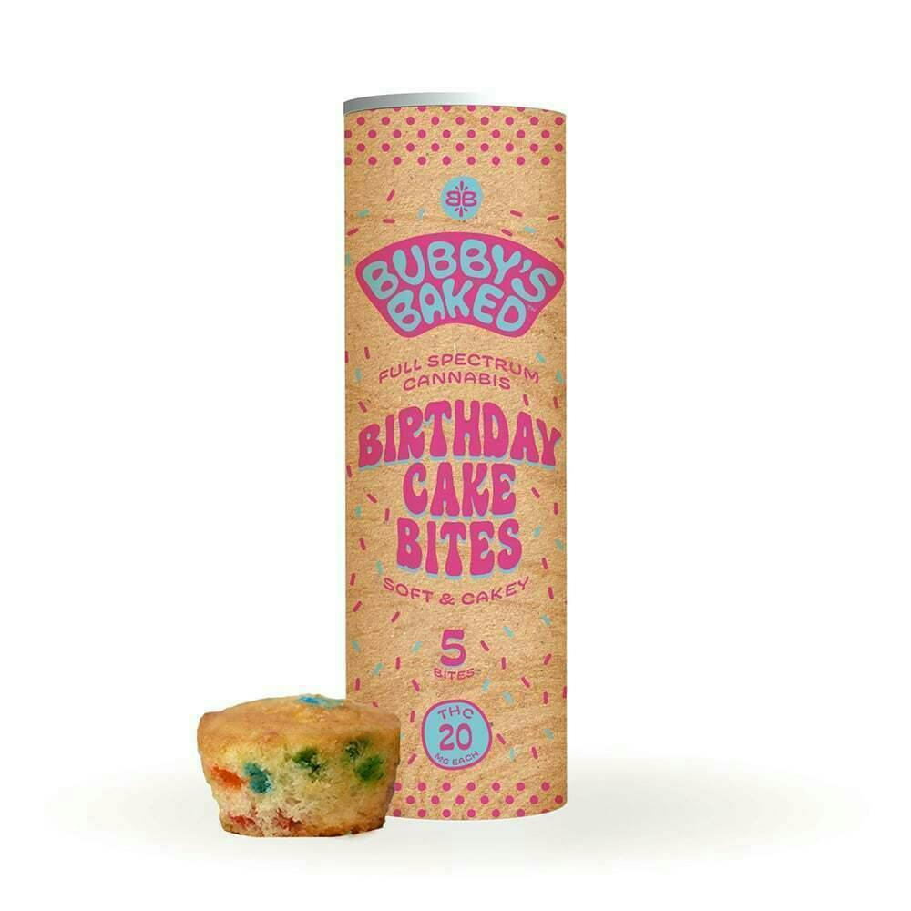 Bubby's Baked | Birthday Cake Bites | 100mg | 5ct | 20mg/ea