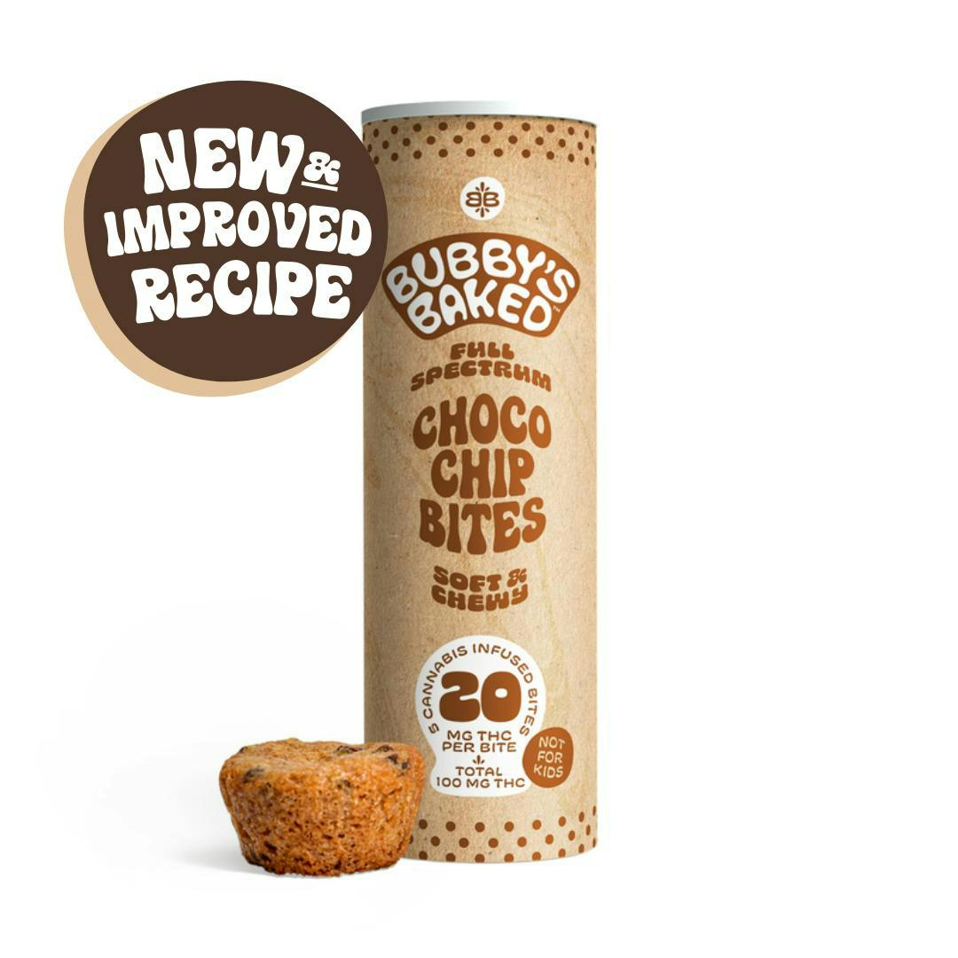 Bubby's Baked | Choco Chip Bites | 100mg | 5ct | 20mg/ea by Bubby's Baked