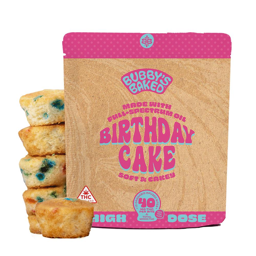 Bubby's Baked | Birthday Cake Bites | 400mg | 10ct | 40mg/ea by Bubby's Baked