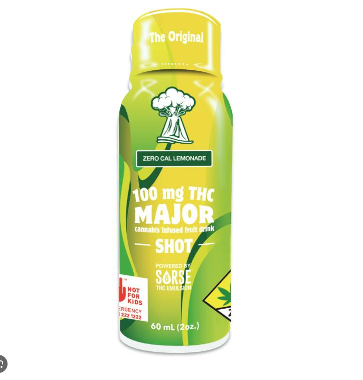Major | Zero Cal Lemonade | Shot | 100mg