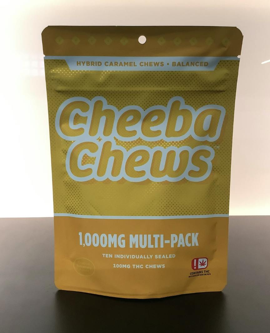 Cheeba Chews | Caramel Taffy Chews | 1000mg | 10ct | 100mg/ea by Cheeba Chews