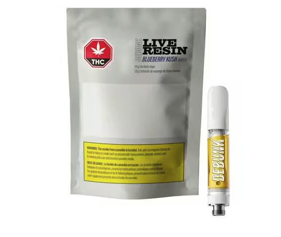 DEBUNK | Blueberry Kush | Live Resin Cartridge | 1g