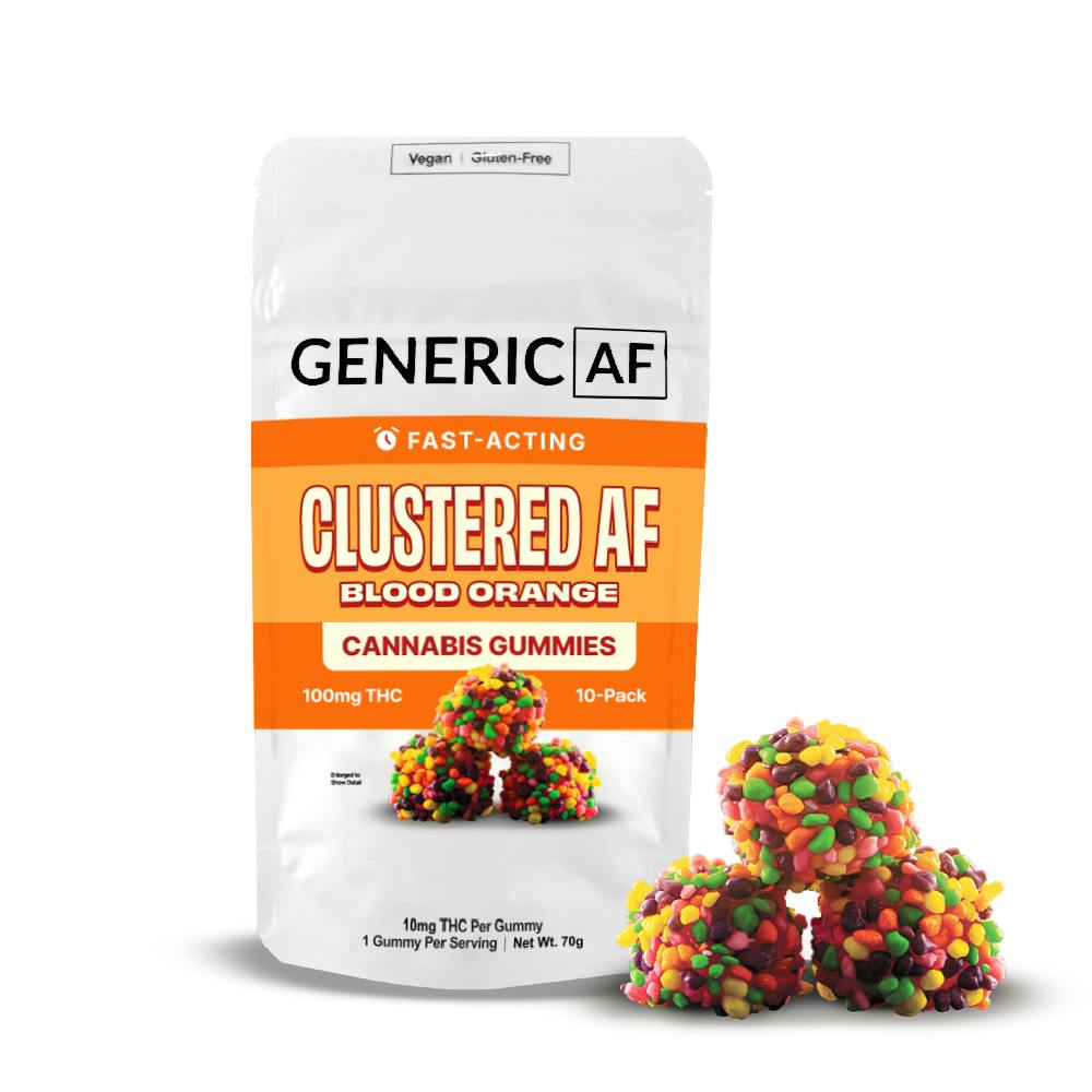 Clustered AF Blood Orange | Generic Gummies | 20-Pack | 100mg by Generic AF