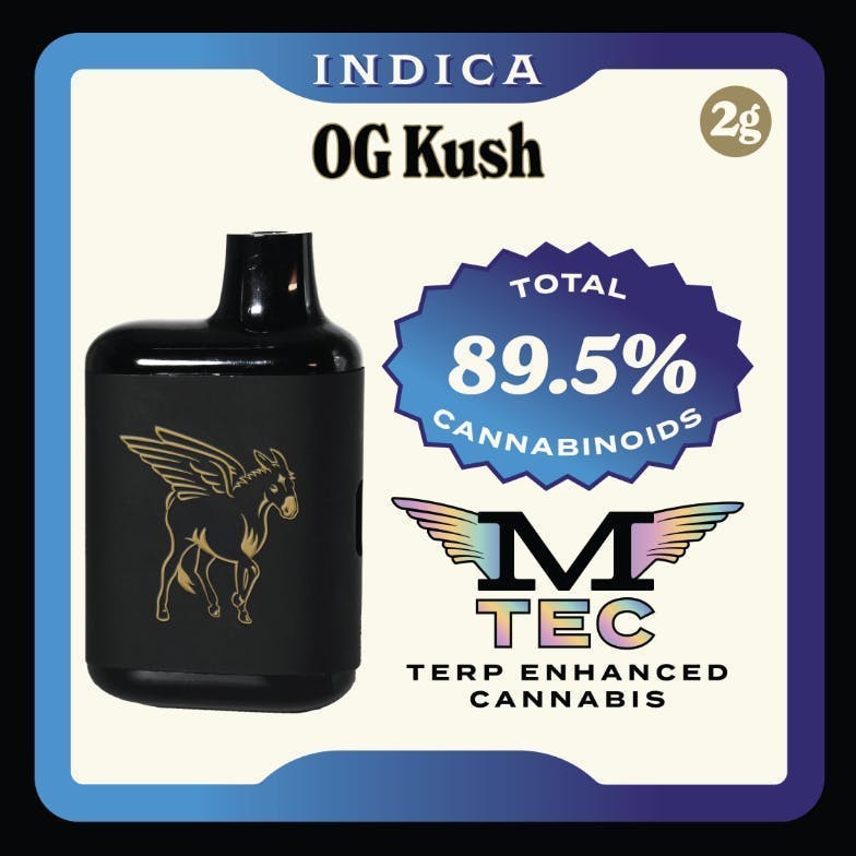 OG Kush | Dank Tank LR Disposable | 2g by Mule Extracts