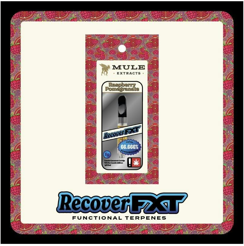 Raspberry Pomegranate (Recover) | FXT Cartridge | 1g by Mule Extracts