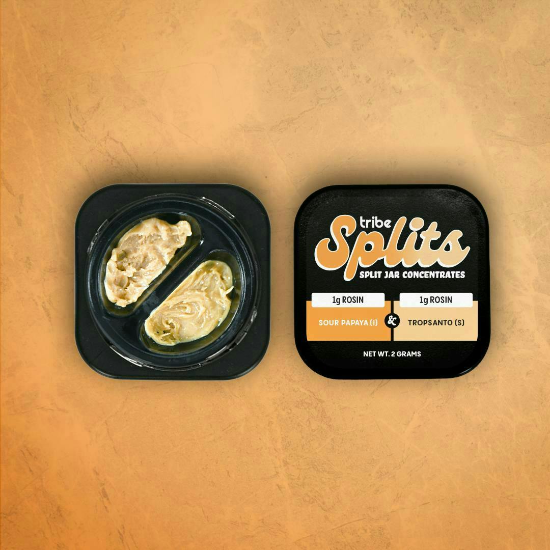 Tribe | Sour Papaya + Tropsanto | Splits Live Rosin | 2g by Tribe