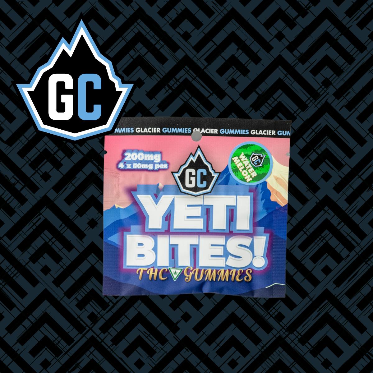 Yeti Bites | Watermelon | 4x50mg by Glacier Cannabis