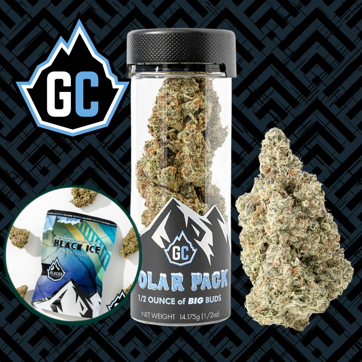 Black Ice | Polar Packs | 14g by Glacier Cannabis