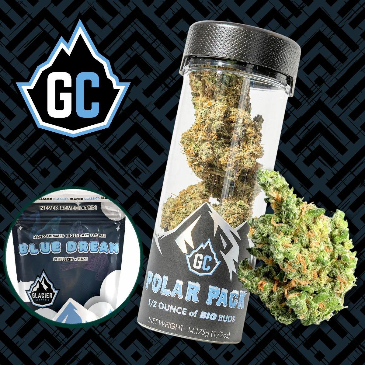 Glacier Cannabis | Blue Dream | Polar Packs | 14g by Glacier Cannabis