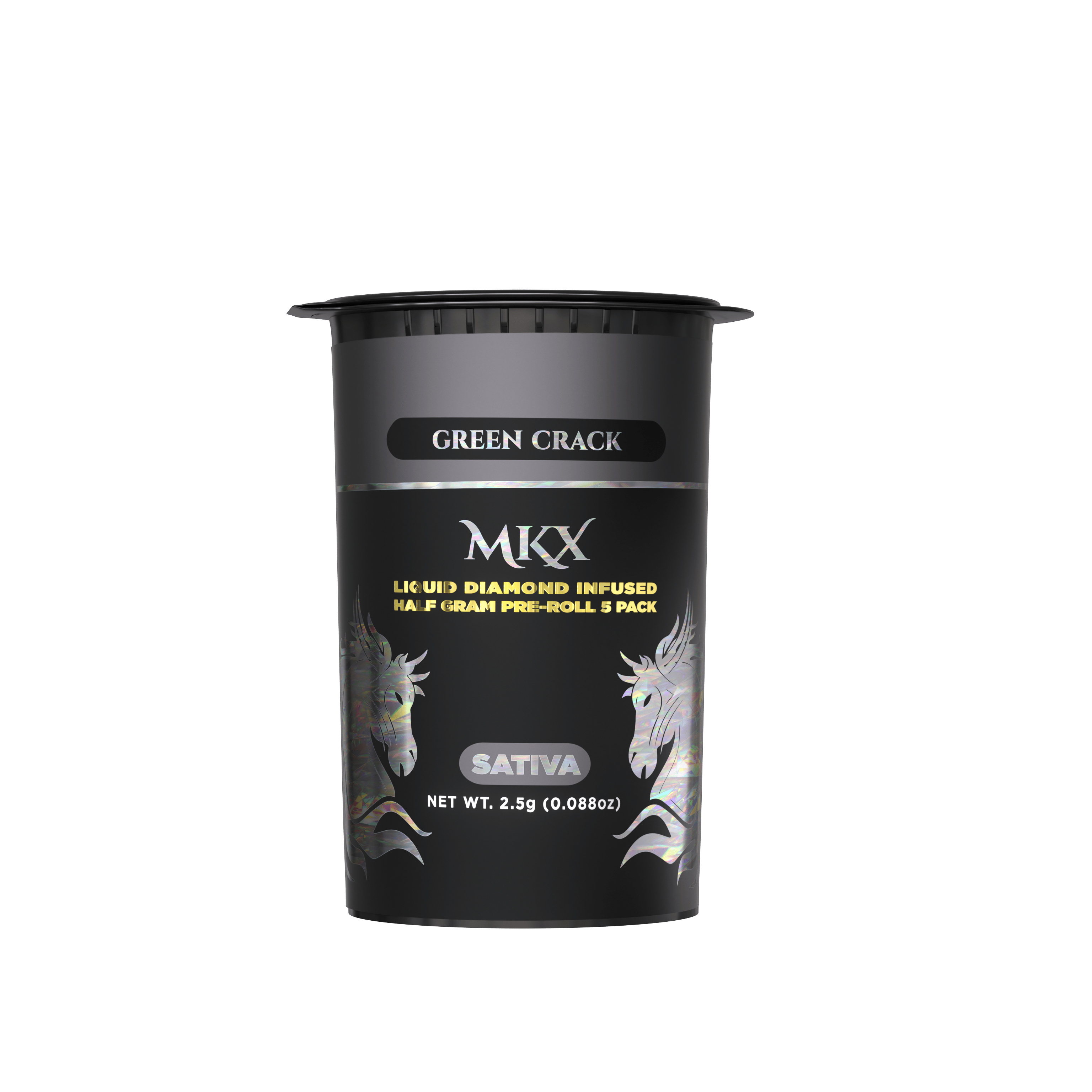 Green Crack | Liquid Diamond Infused Minis | 0.5g each | 5pk by MKX Oil Co