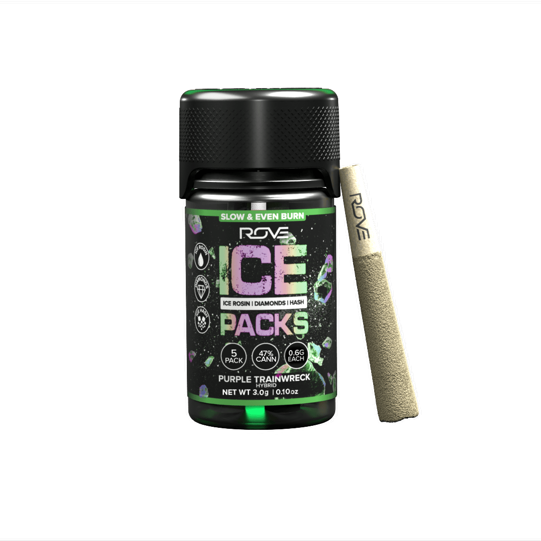 Purple Trainwreck | Infused Ice Packs (Rosin, Hash, and Diamonds) | 5x 0.6g by Rove