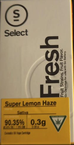 Select | Fresh | Super Lemon Haze | Cartridge | 0.3g