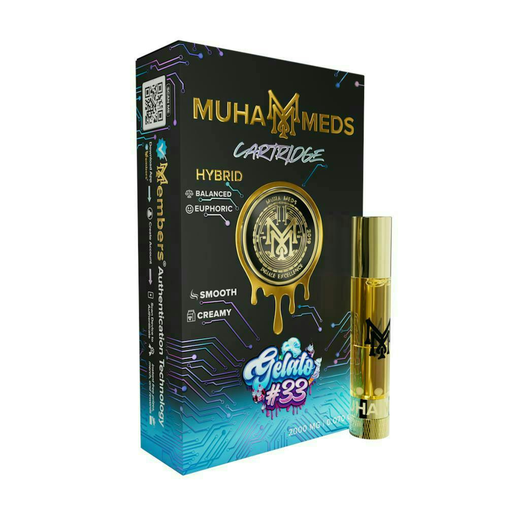 Gelato #33 | Cartridge | 2g by Muha Meds