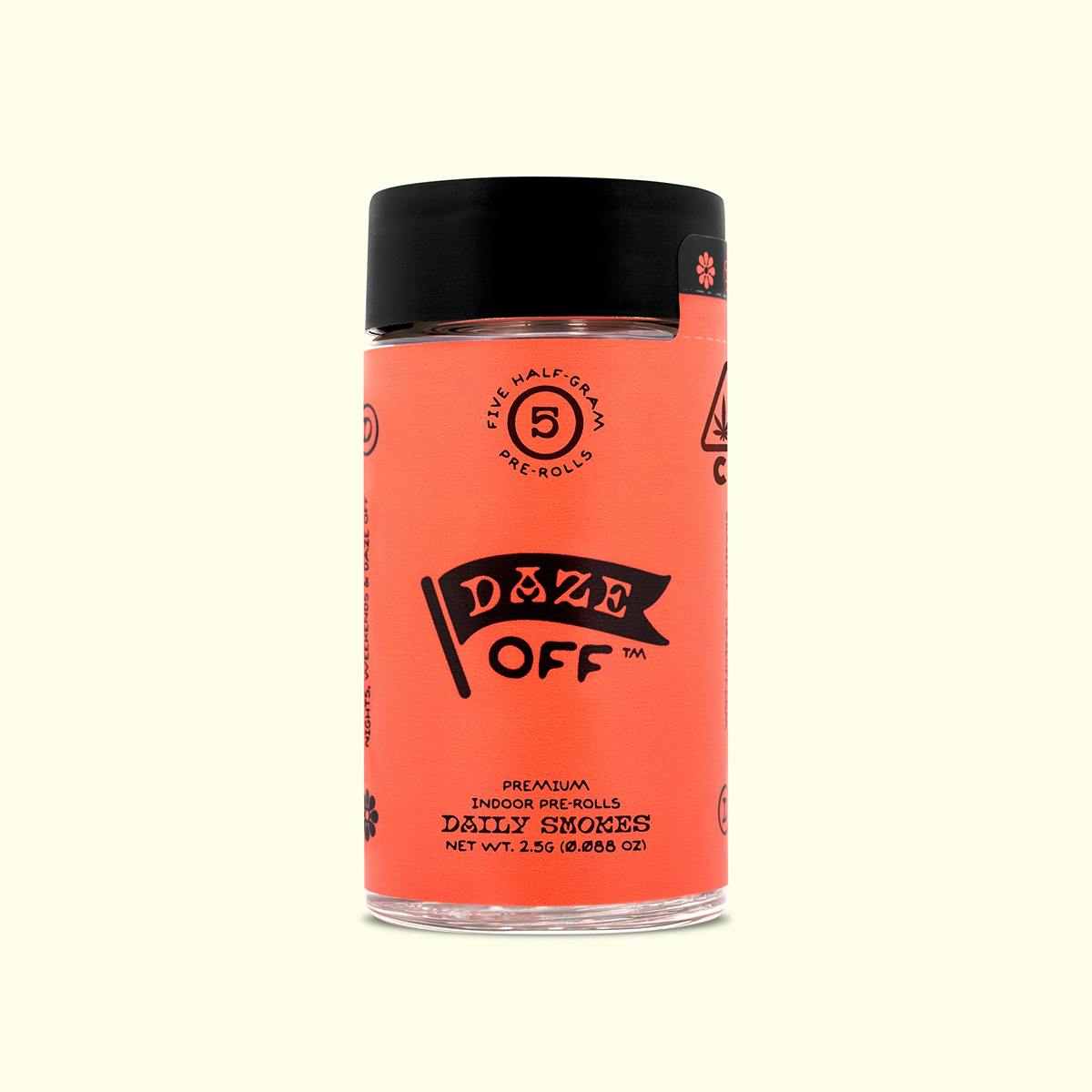 Strawberry Fields - Daily Smokes - Pre-Roll 5pk (2.5g) by Daze Off CA