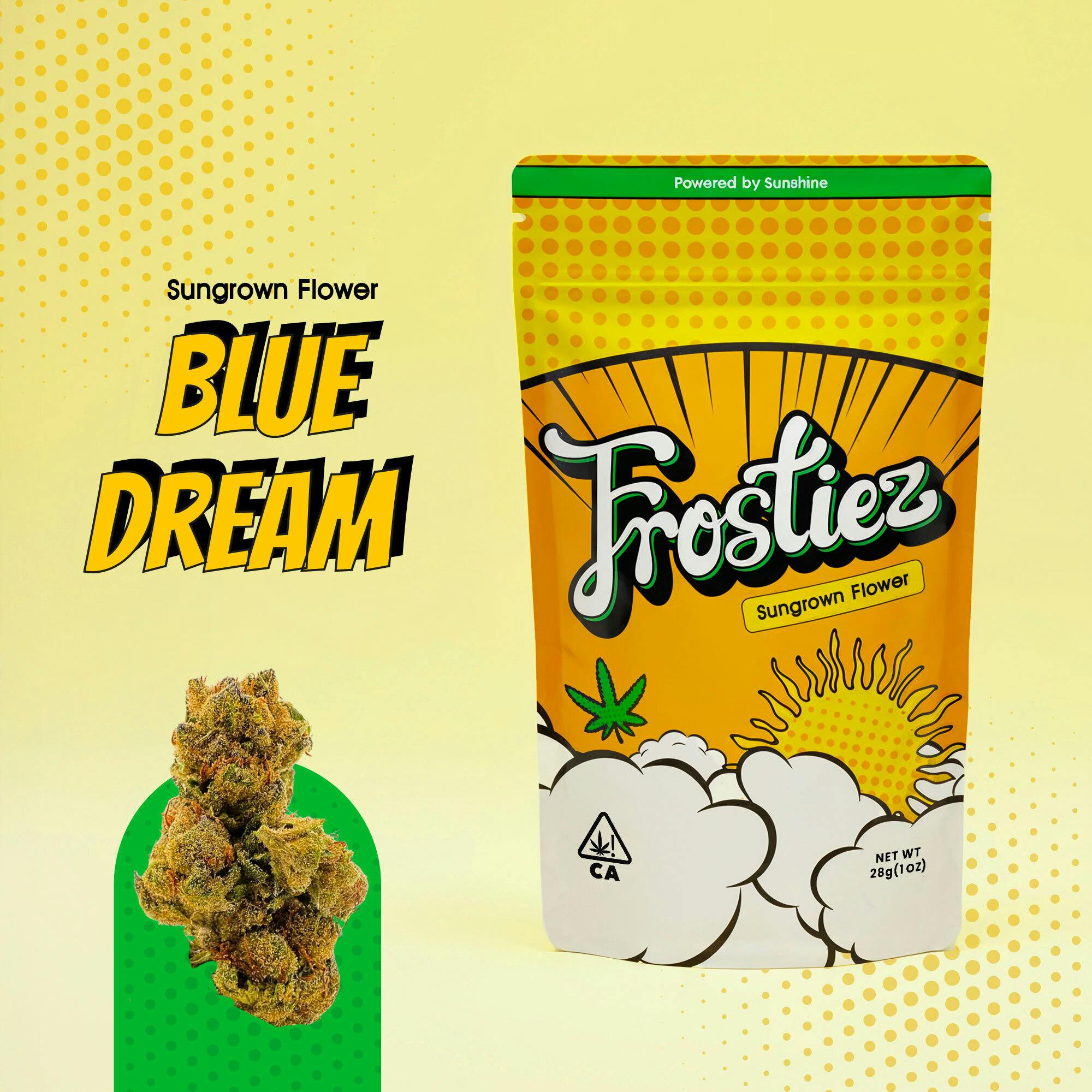 Blue Dream SunGrown Flower - 3.5g - Sativa - New Drop by Frostiez