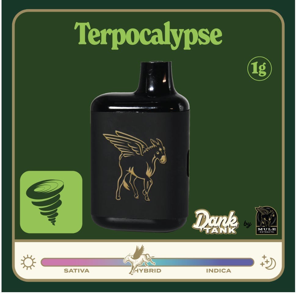 Mule Extracts: Terpocalypse - Dank Tank LR Disposable - 1g