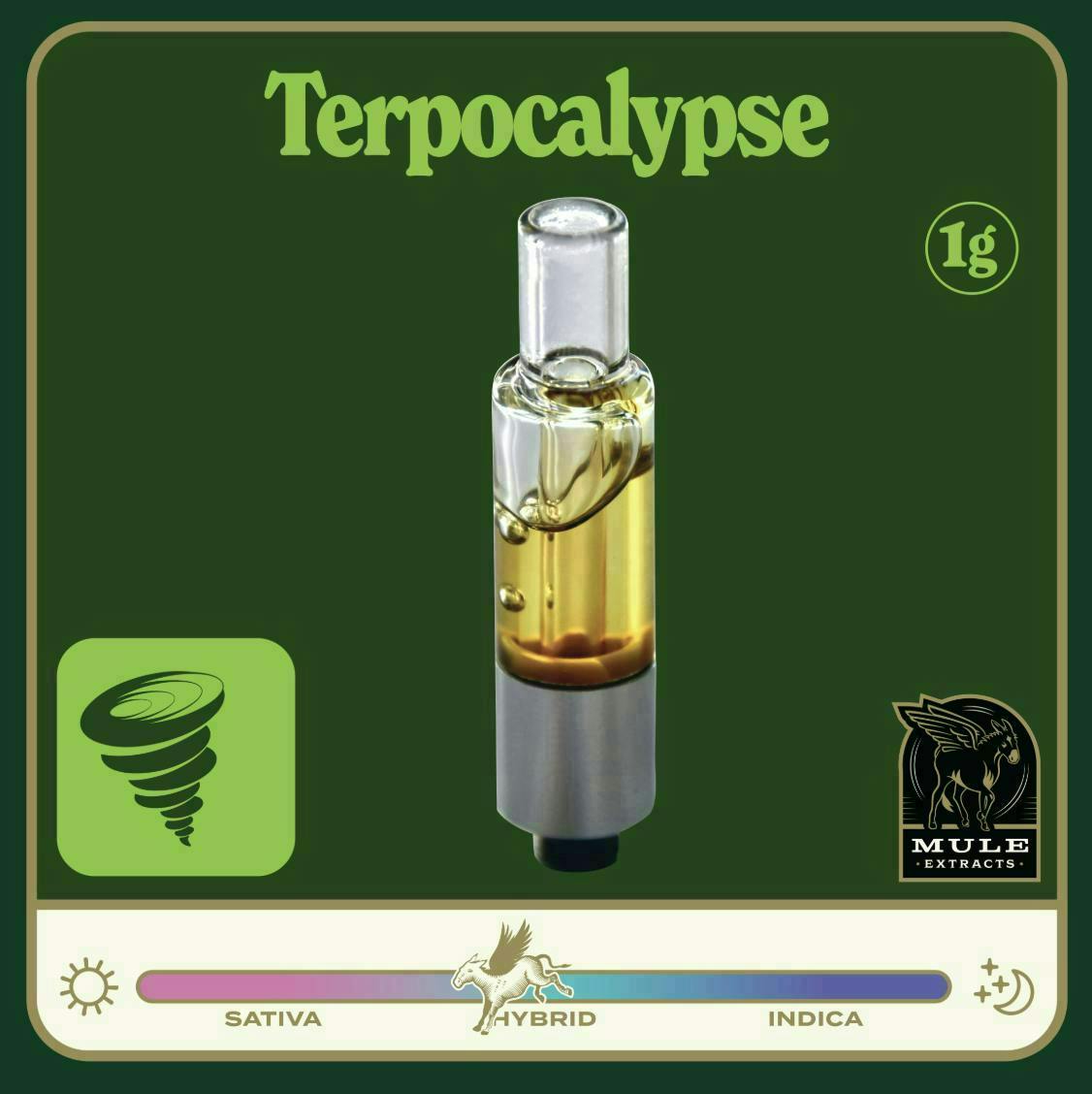 Mule Extracts: Terpocalypse - Live Resin Glass Cartridge - 1g