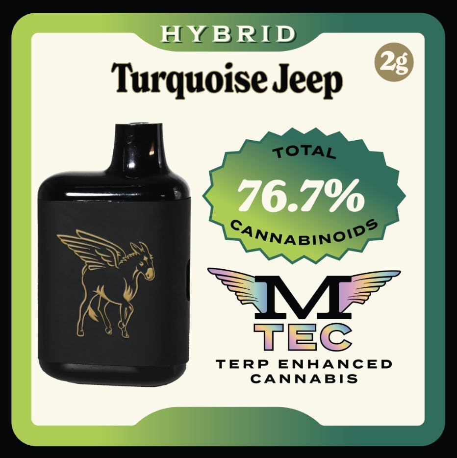 Mule Extracts: Turquoise Jeep