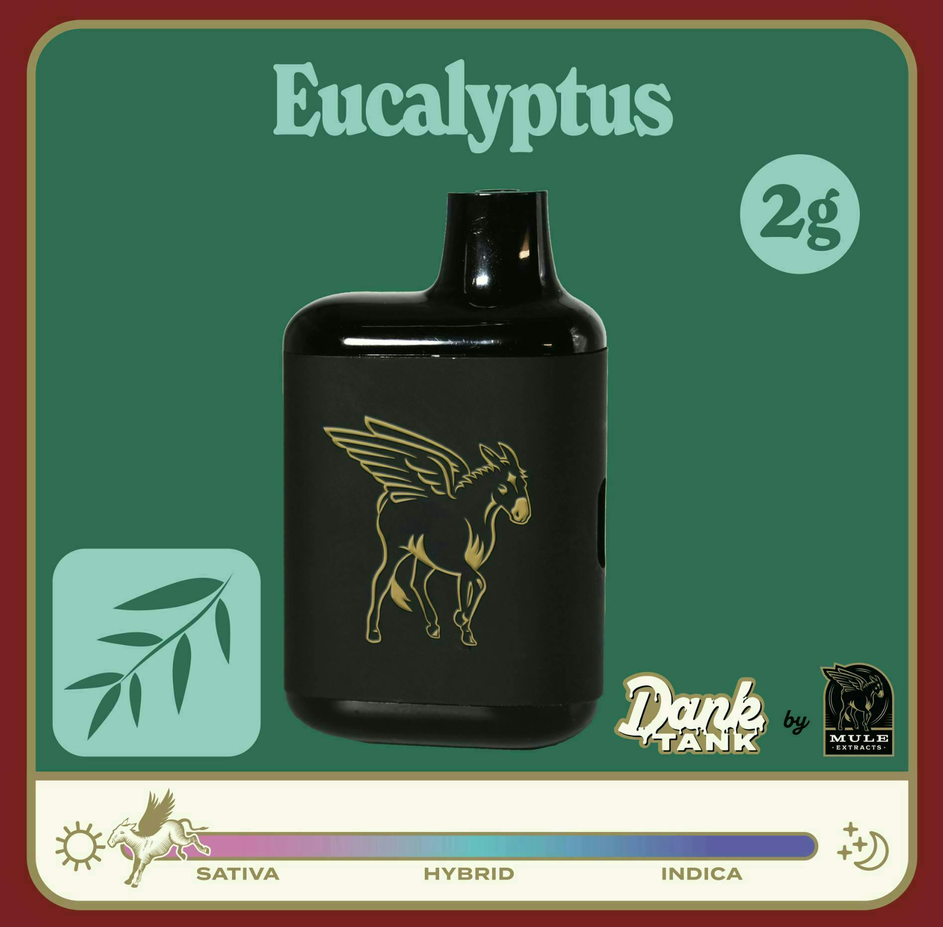 Eucalyptus | Dank Tank LR Disposable | 2g by Mule Extracts