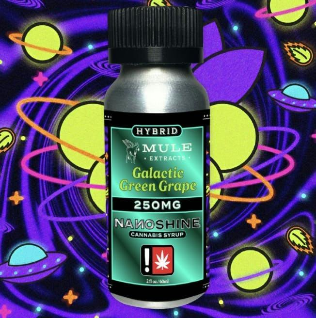 Galactic Green Grape Nanoshine | Infused Syrup | 250mg | 60ml at Pipe Dreams Dispensary