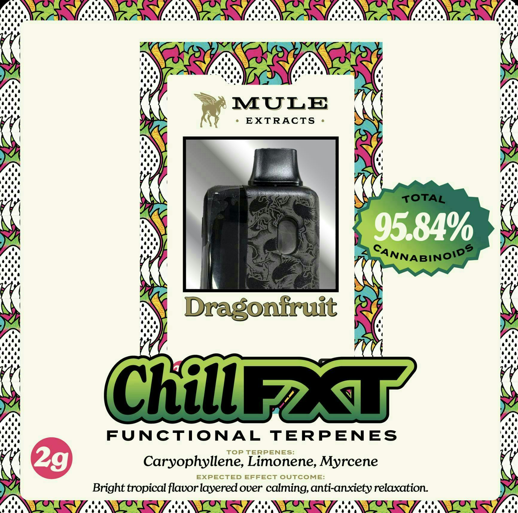 Dragonfruit (Chill) | FXT Disposable | 2g by Mule Extracts