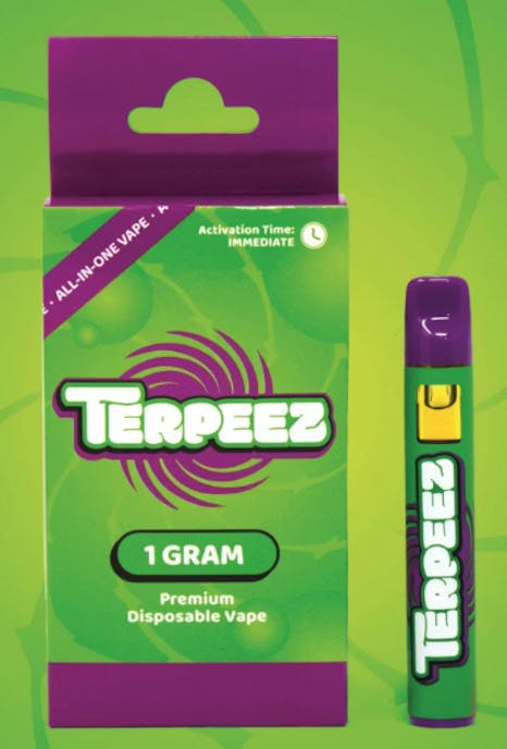 terpeez disposable vape Shop Terpeez - Gelato Gas Live Resin Disposable 1g