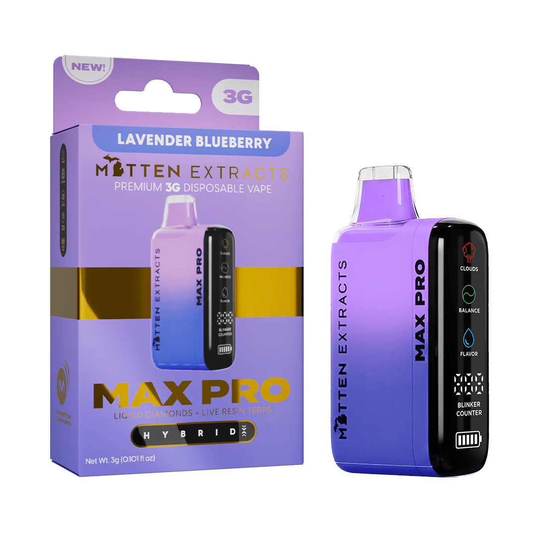 Mitten Extracts | Lavender Blueberry MAX PRO Disposable Vape | 3g