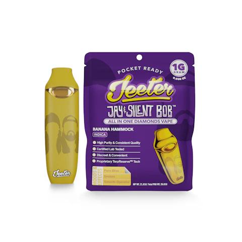 Jeeter Jeeter x Jay & Silent Bob · Banana Hammock · All In One Diamonds Vape, All-In-One