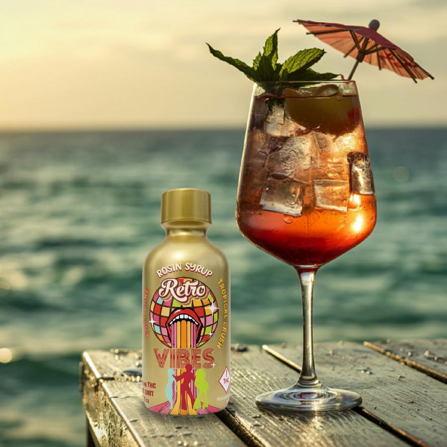Tropical Crush + Easy Bake | Retro Vibes Rosin Syrup | 100mg by Retro