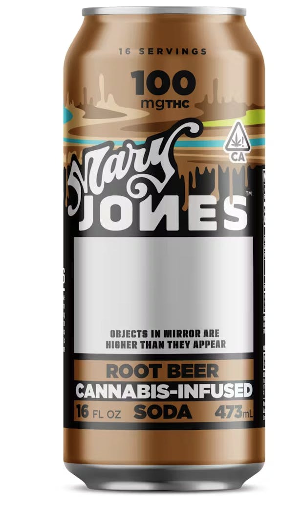 Mary Jones | Root Beer | Carbonated | 100mg | 16 fL oz at Hydrobudz