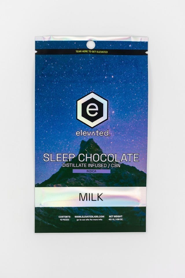 Elevated | Sleep Distillate Milk Chocolate | 100mg | 10ct | 10mg/ea at Urban Wellness Cannabis Dispensary - Hobbs