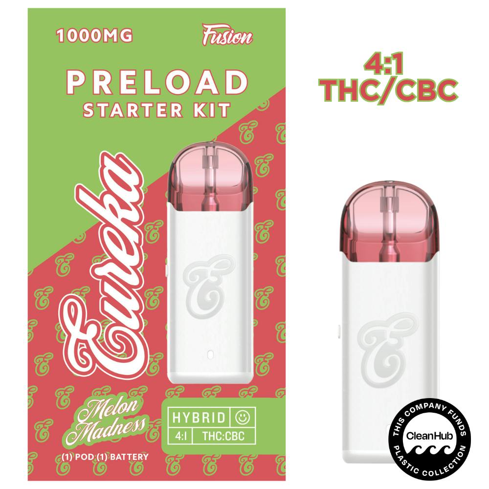 PRELOAD Starter Kit - 1g FUSION - Melon Madness 4:1 THC:CBC by EUREKA