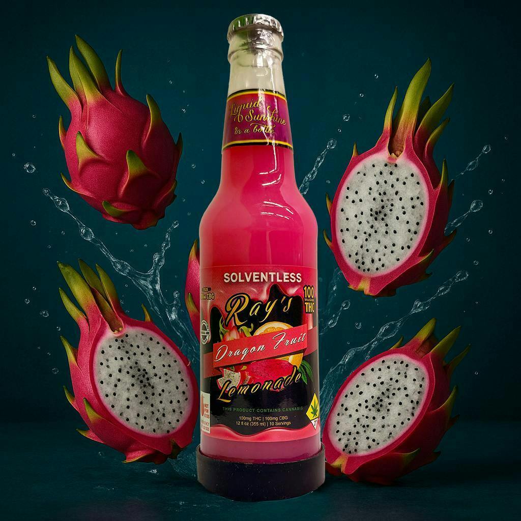 Solventless Dragon Fruit 1:1 | Carbonated | 100mg THC | 12 fl oz