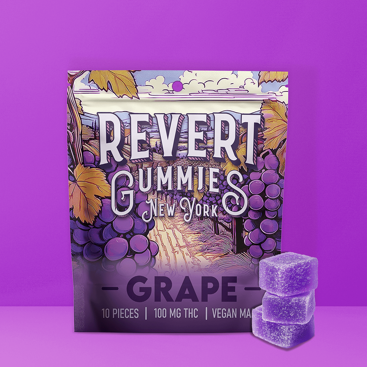 Revert Grape 100mg Gummy Pack