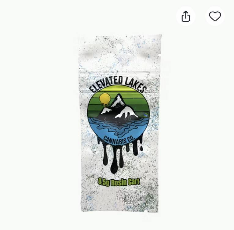 Elevated Lakes | Tsour Apricot | Cartridge | 1g at Apothecare Weed Provisioning Center Houghton Lake