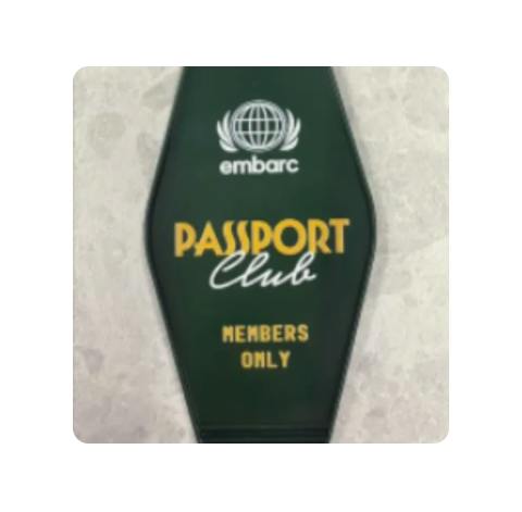 EMBARC - MOTEL KEYCHAIN PASSPORT CLUB