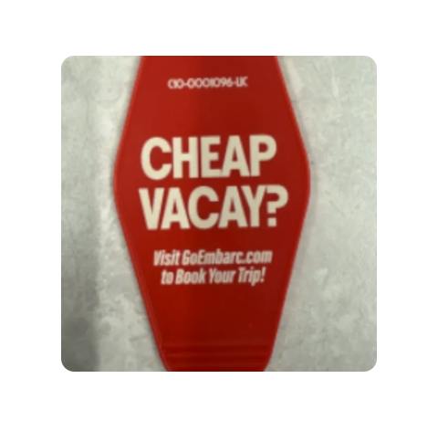 Embarc - Motel Keychain Cheap Vacay