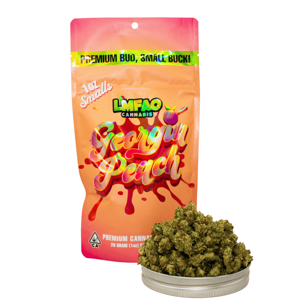 LMFAO- 28g Smalls- Georgia Peach- Indica