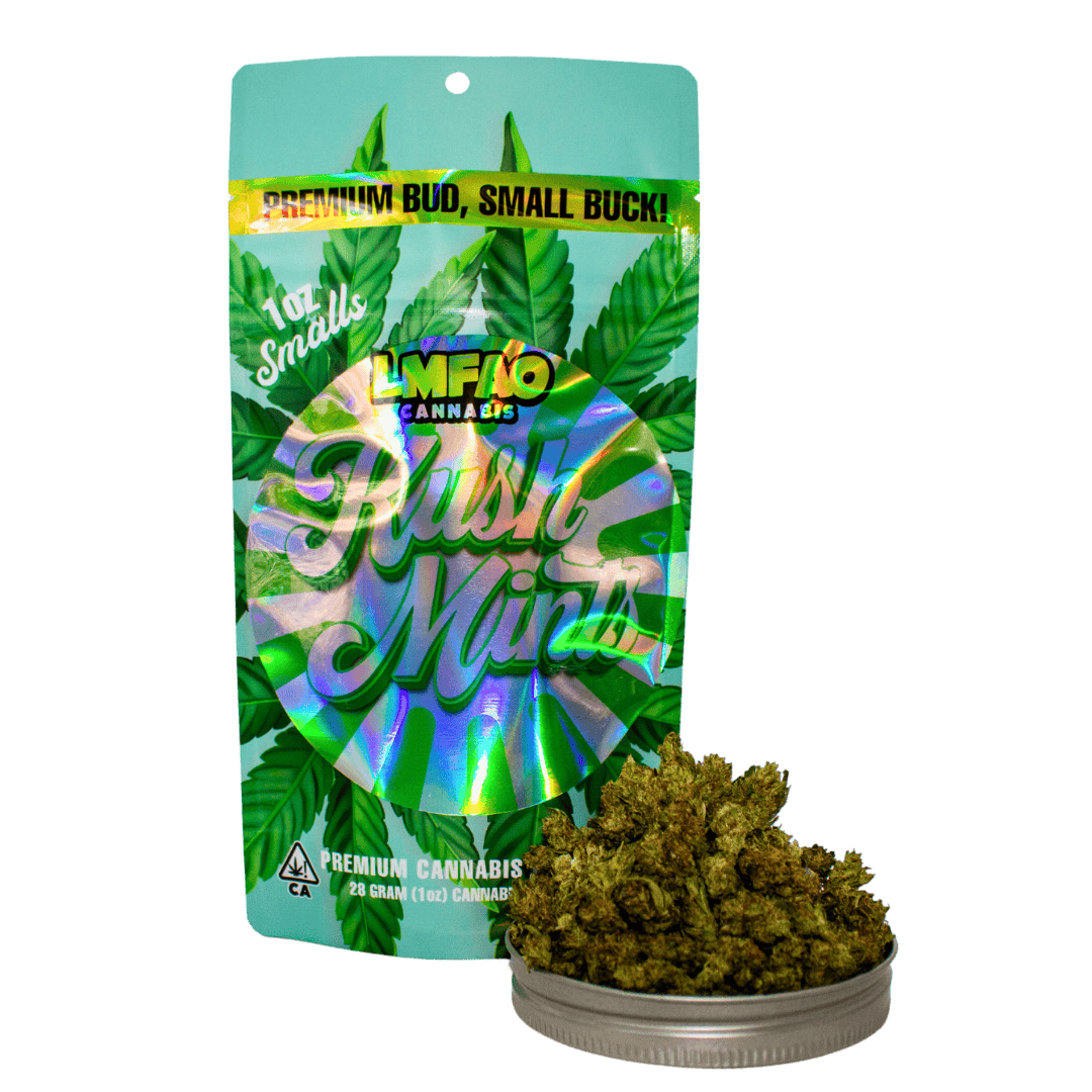 LMFAO- 28g Smalls- Kush Mints- Hybrid