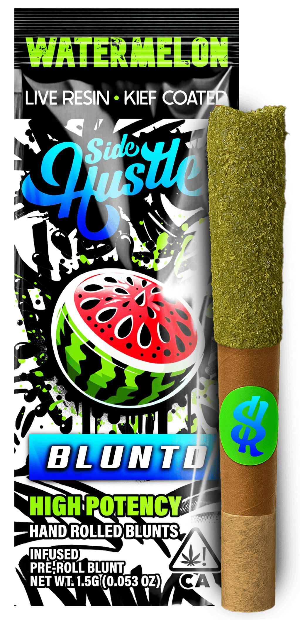 Side Hustle — Watermelon Hand Rolled Blunt